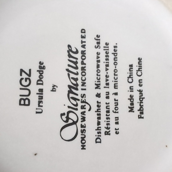 Bugz By Ursula Dodge Set If 2 Tall Ceramic Butterfly/ Dragonfly Mugs. - Picture 8 of 9